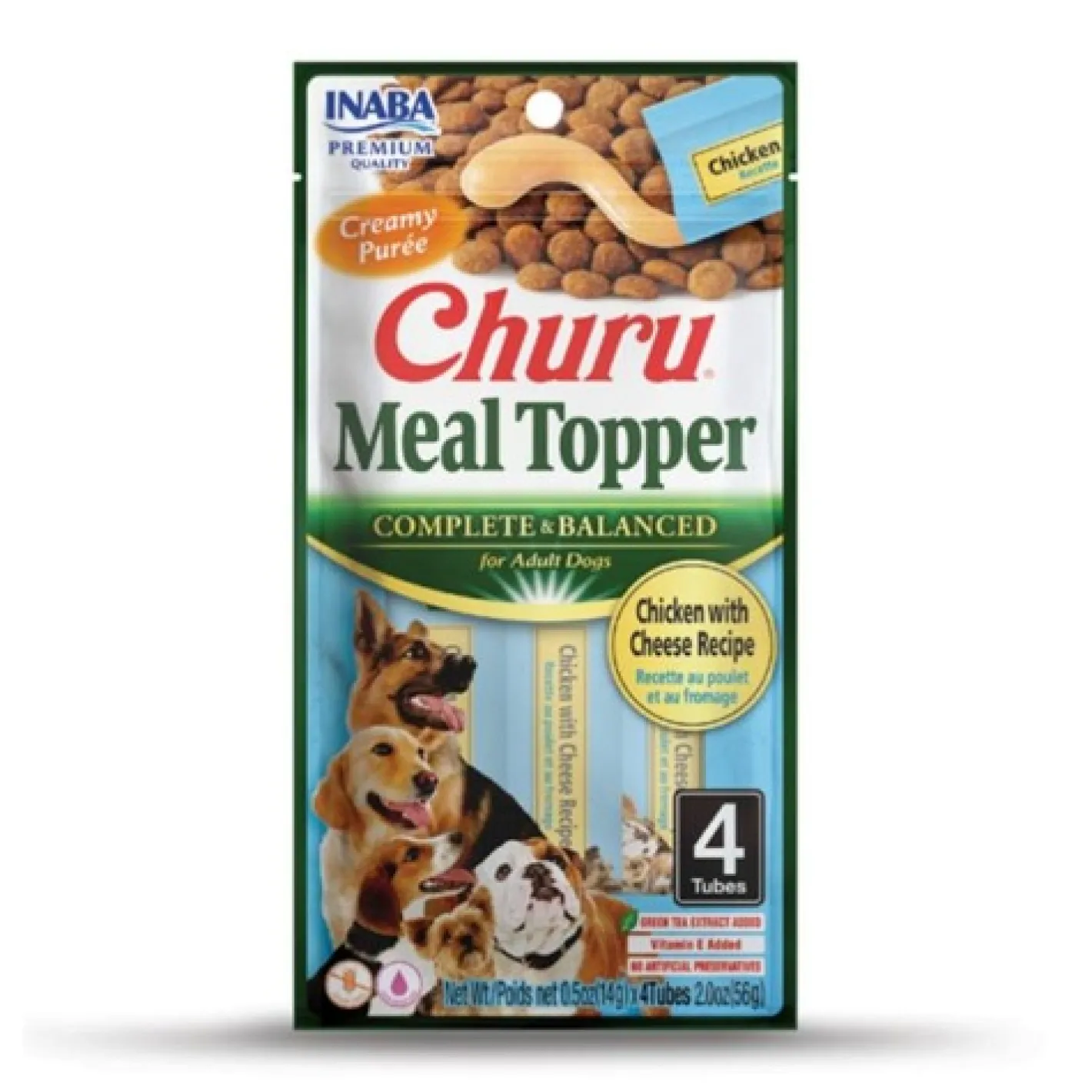 Inaba Dog Churu Meal Topper Treat - Creamy Chicken & Cheese Recipe 24 x 14g Tubes Fashion