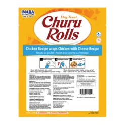 Inaba Dog Churu Rolls Snack Chicken & Cheese with Creamy Filling - 48 Rolls Outlet