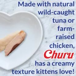 Inaba Kitten Churu Meal Topper Treat - Creamy Tuna Recipe 24 x 10g Tubes Online