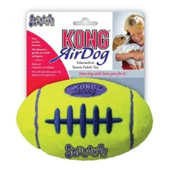 KONG AirDog Squeaker Football Non-Abrasive Fetch Dog Toy Sale