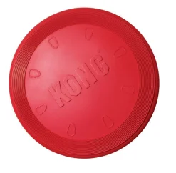 KONG Flyer Frisbee Classic Red Non-Toxic Rubber Fetch Dog Toy Discount