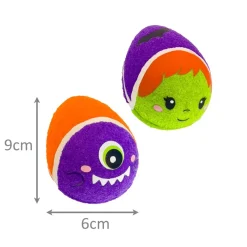 Kong Halloween AirDog Squeaker Egg Fetch Dog Toy - Pack of 2 Balls Clearance