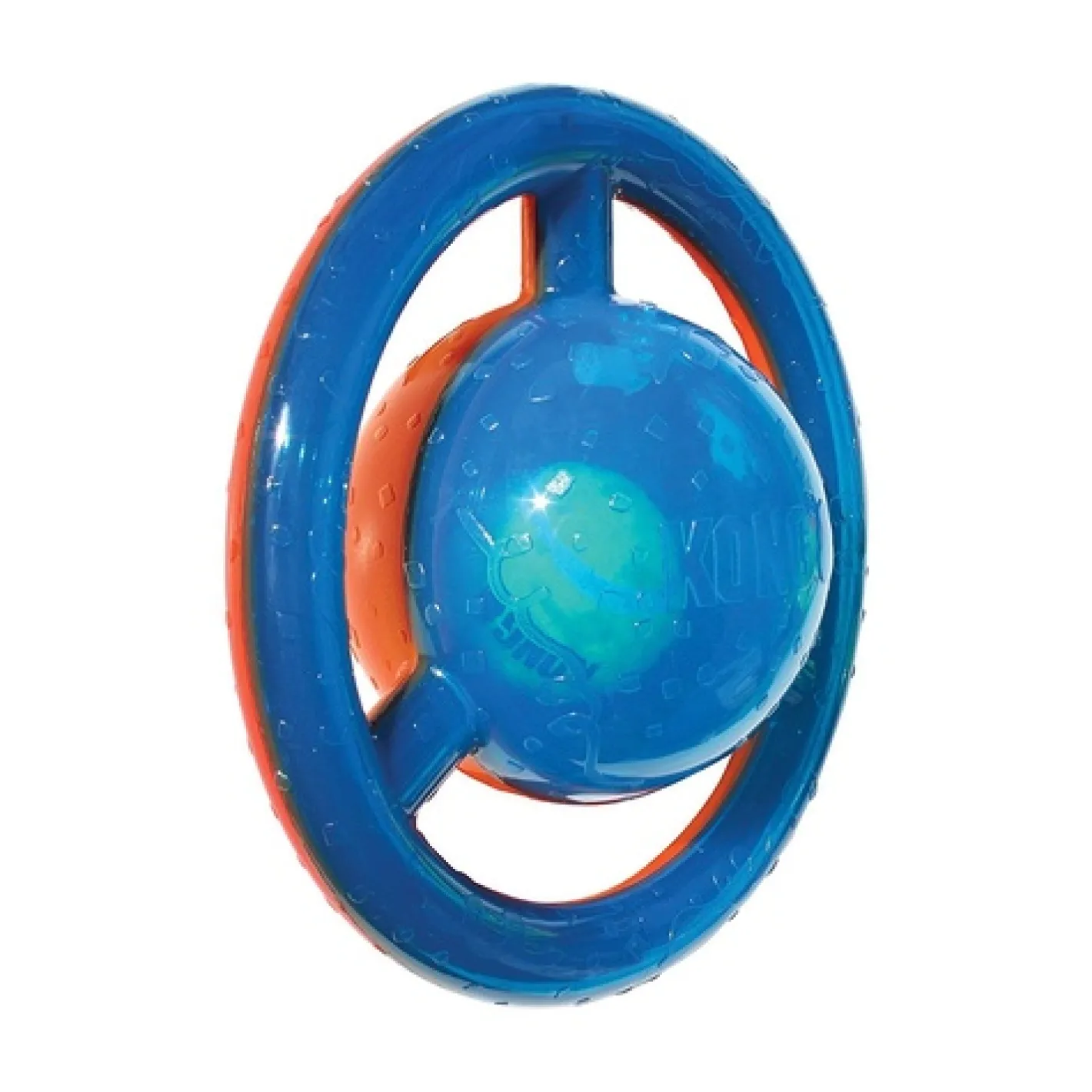 KONG Jumbler Disc 2-in-1 Squeak and Tug Dog Toy Fashion