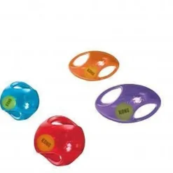 KONG Jumbler Rubber FootBall with Hidden Tennis Ball Dog Toy Best