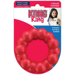 KONG Natural Red Rubber Ring Dog Toy for Healthy Teeth & Gums Hot