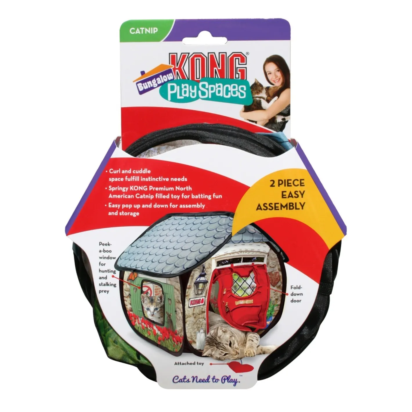 KONG Play Spaces Bungalow Pop-Up Cat House Discount