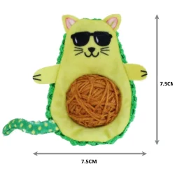 KONG Wrangler AvoCATo Crinkle Textured Catnip Cat Toy Discount