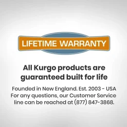 Kurgo Wander Bench Waterproof Car Seat Cover - Black Hot