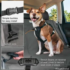 Kurgo Wander Bench Waterproof Car Seat Cover - Black Hot
