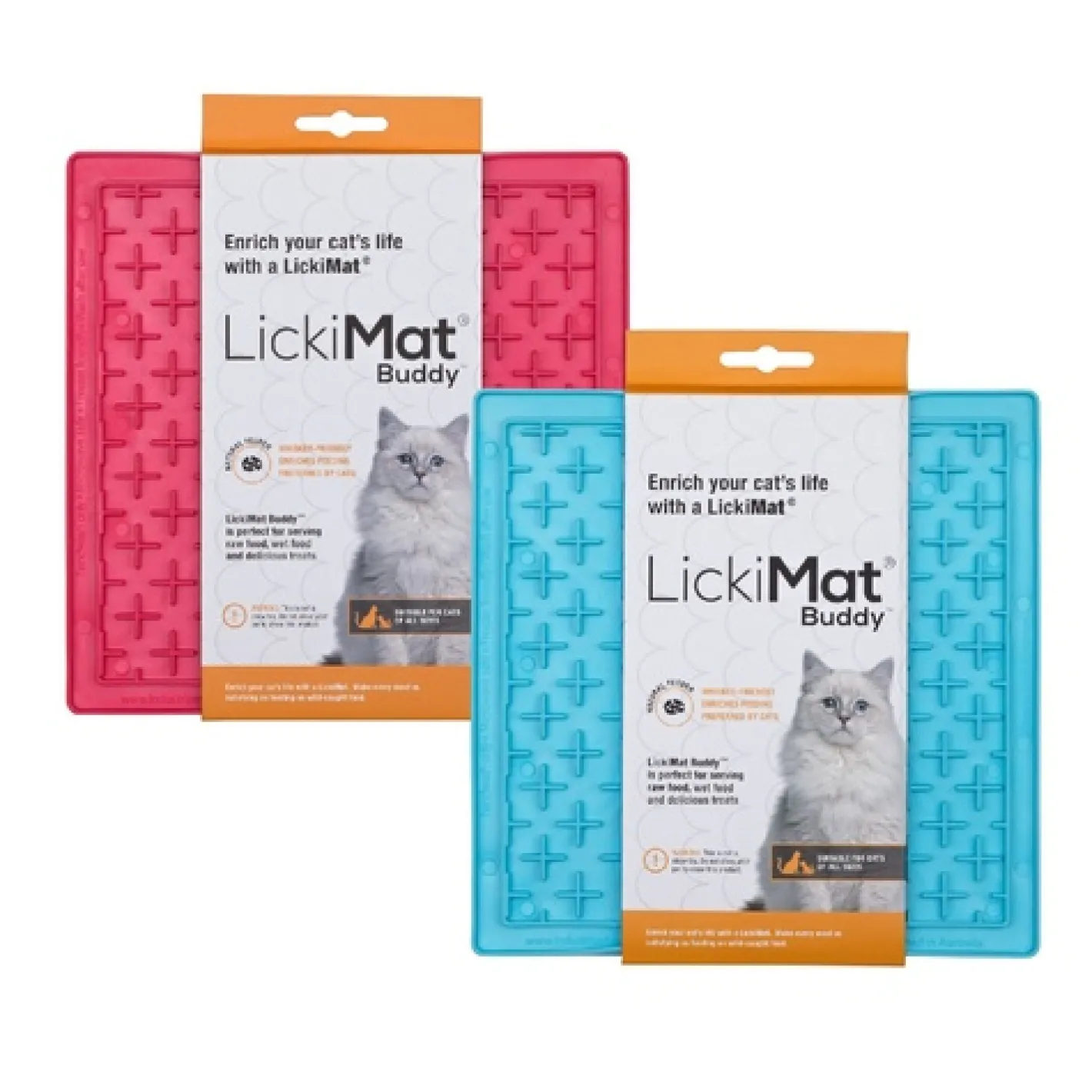 Lickimat Buddy Original Slow Food Anti-Anxiety Licking Mat for Cats Discount