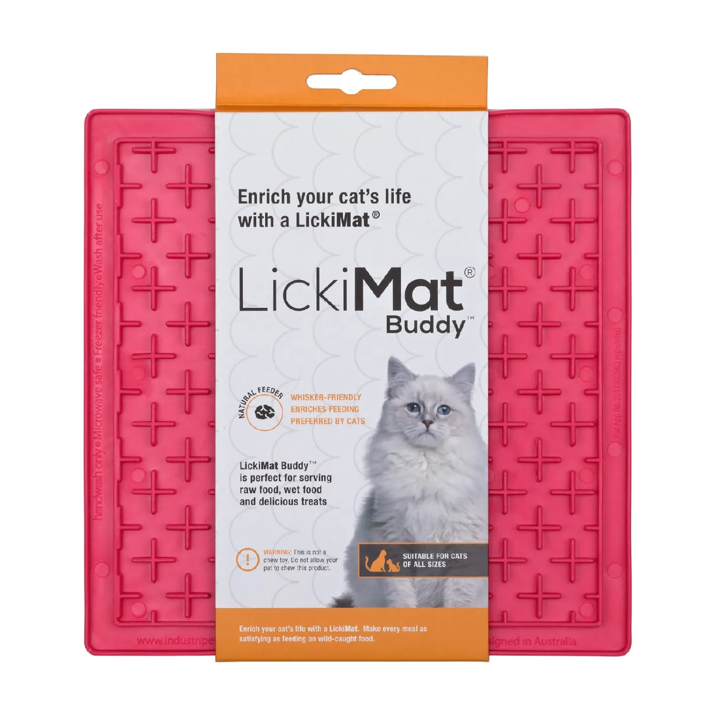 Lickimat Buddy Original Slow Food Anti-Anxiety Licking Mat for Cats Discount