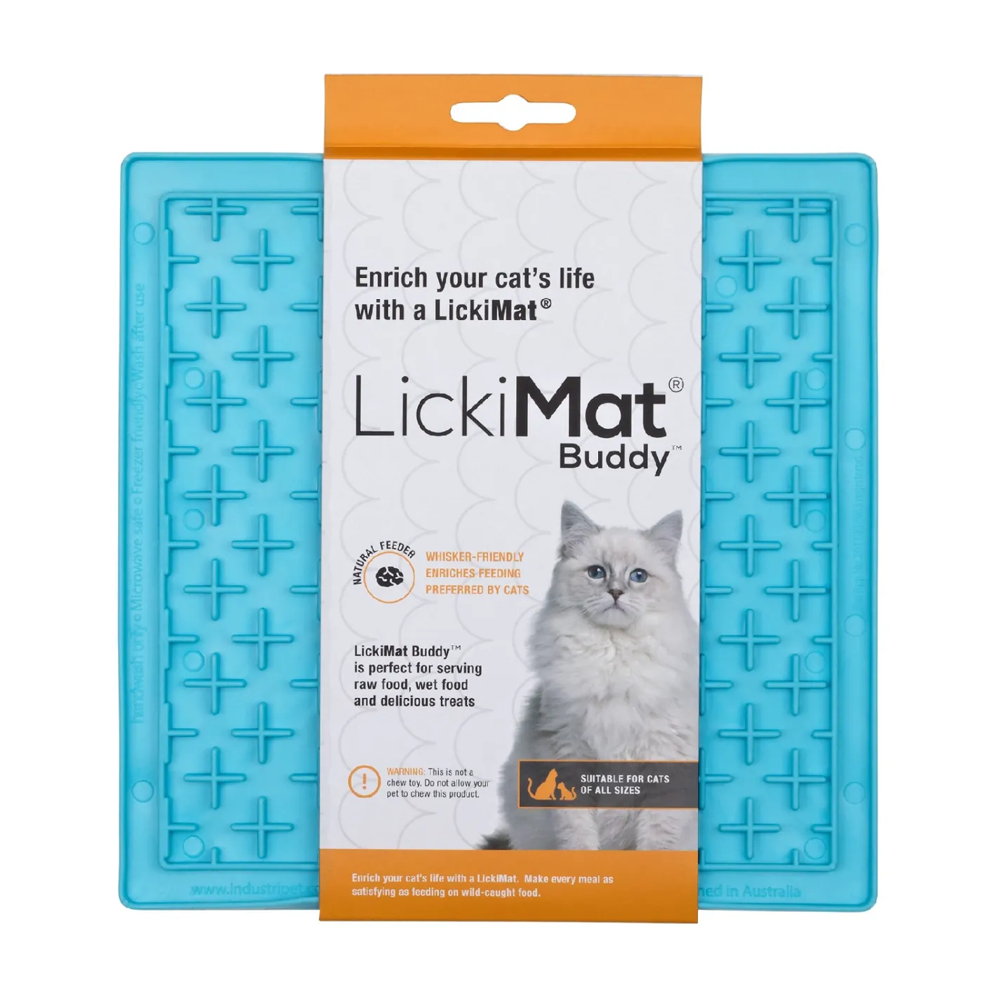 Lickimat Buddy Original Slow Food Anti-Anxiety Licking Mat for Cats Discount