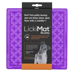 Lickimat Buddy Original Slow Food Anti-Anxiety Licking Mat for Cats & Dogs Best