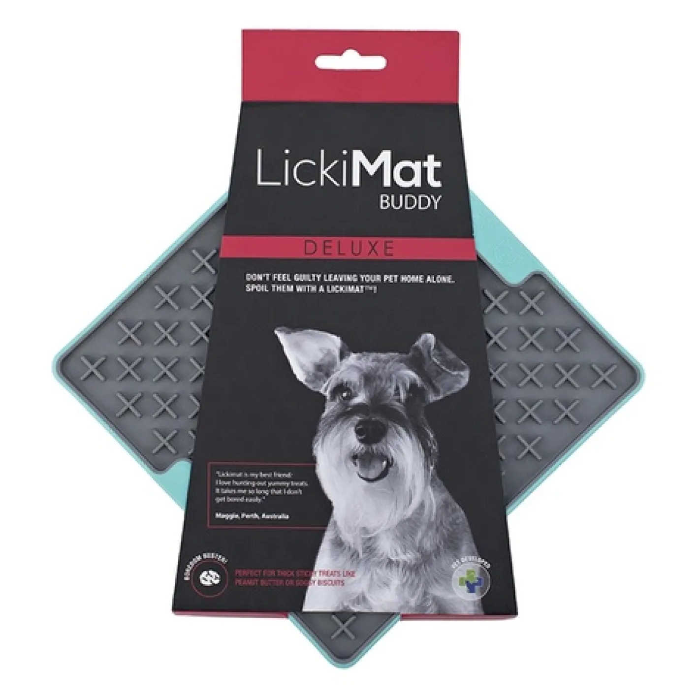 Lickimat Buddy Tuff Slow Food Bowl Anti Anxiety Licking Mat for Dogs Outlet