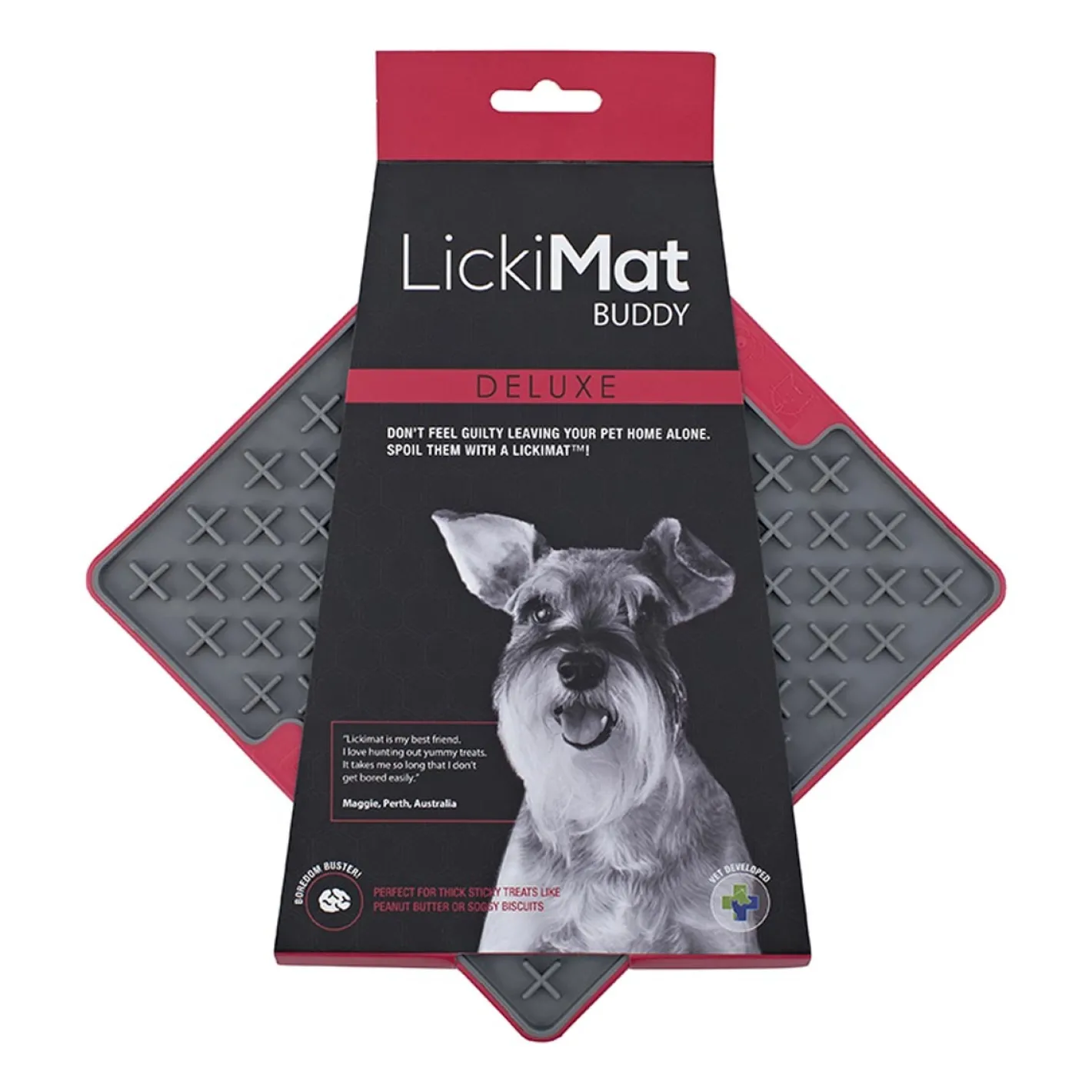 Lickimat Buddy Tuff Slow Food Bowl Anti Anxiety Licking Mat for Dogs Outlet