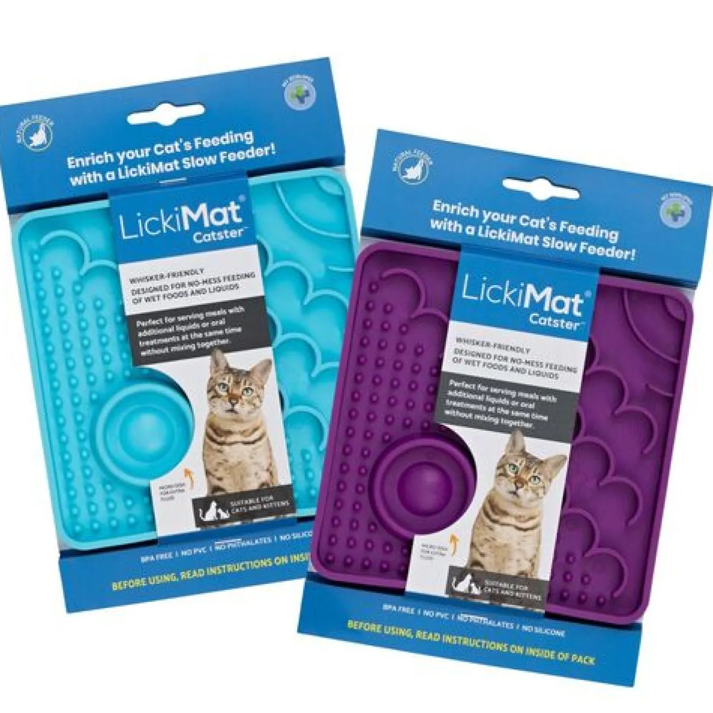 Lickimat Catster Slow Food Bowl Anti-Anxiety Mat for Cats Clearance
