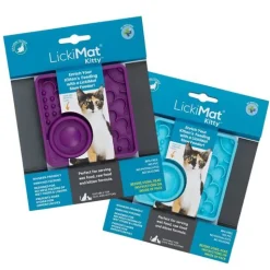 Lickimat Kitty Slow Food Bowl Anti-Anxiety Mat for Kittens New