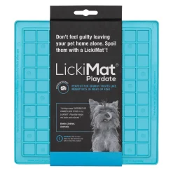 Lickimat Playdate Original Slow Food Licking Mat for Cats & Dogs Best