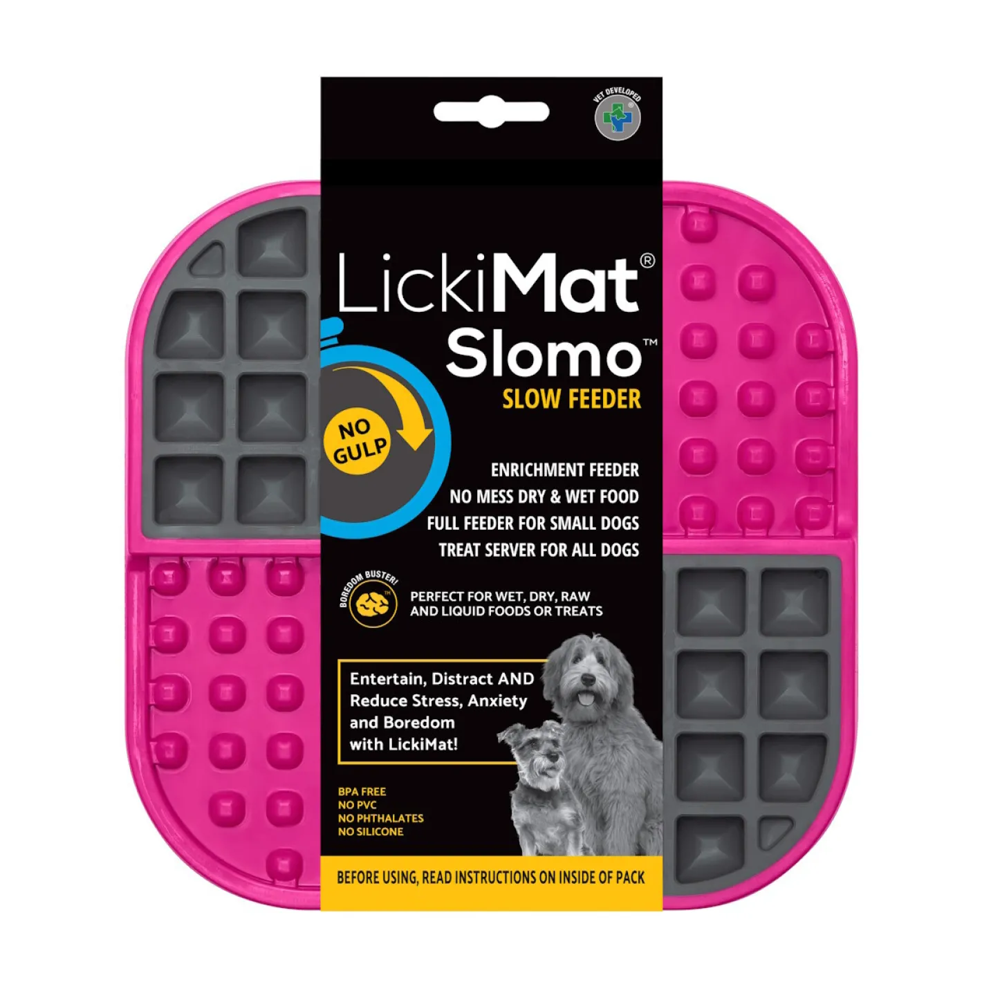 Lickimat Slomo Wet & Dry Double Slow Food Dog Bowl Discount