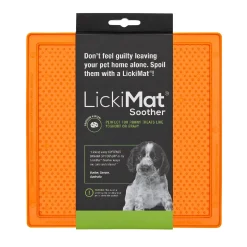 Lickimat Soother Original Slow Food Licking Mat for Cats & Dogs Hot