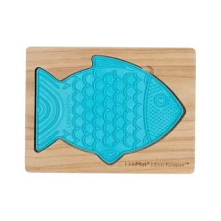 Lickimat Wooden Eco Slow Feeder Keeper - For Fish Shaped Lick Mats Fashion