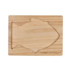 Lickimat Wooden Eco Slow Feeder Keeper - For Fish Shaped Lick Mats Fashion