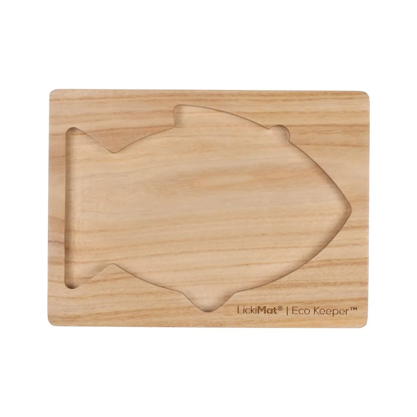 Lickimat Wooden Eco Slow Feeder Keeper - For Fish Shaped Lick Mats Fashion