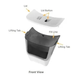 Litter Robot 4 LitterHopper - Automatic Litter Refill Accessory Clearance