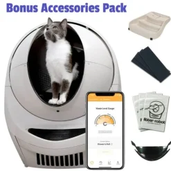 Litter Robot III Connect Automatic Cat Litter System Bisque - Essentials Bundle New