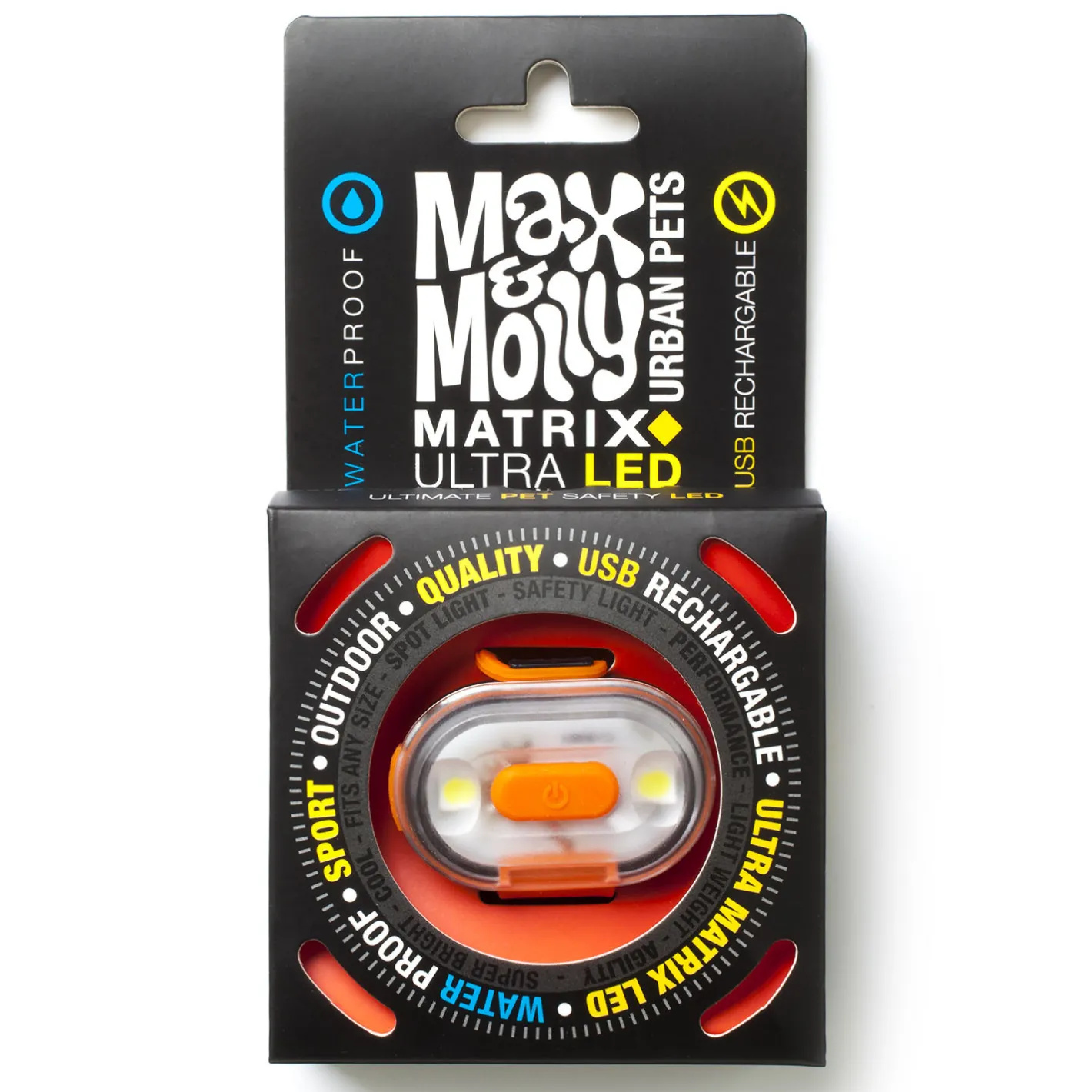 Max & Molly Matrix Ultra LED Harness and Collar Safety light Outlet