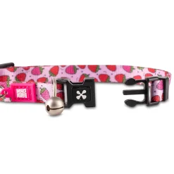 Max & Molly Smart ID Cat Collar - Strawberry Dream Fashion