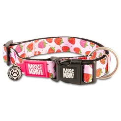Max & Molly Smart ID Dog Collar - Strawberries Clearance
