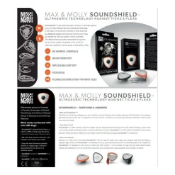 Max & Molly Soundshield Ultrasonic Protection for Ticks & Fleas - Black or Orange Fashion