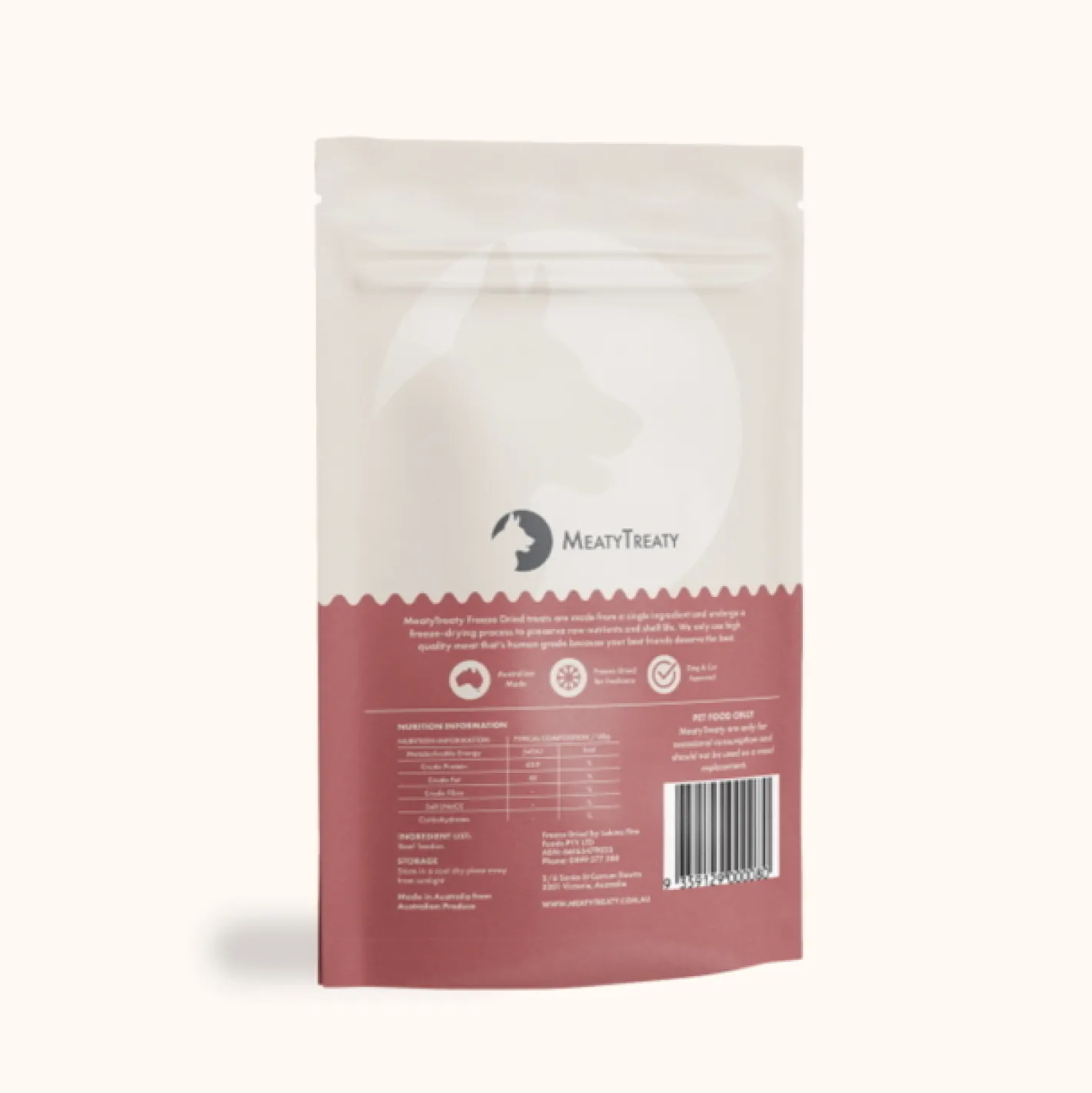 Meaty Treaty Australian Freeze Dried Beef Tendon Dog Treats 70g Discount