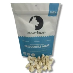 Meaty Treaty Freeze Dried Australian Crocodile Cat & Dog Treats 50g Fashion