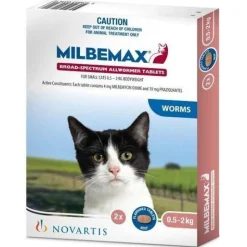Milbemax All Wormer Beef-Flavoured Tablet for Small Cats & Kittens under 2kg - 2-Pack Online