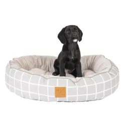 Mog and Bone Mog & Bone 4 Seasons Reversible Dog Bed - Grey Check Hot