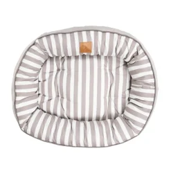 Mog and Bone Mog & Bone 4 Seasons Reversible Dog Bed - Latte Hamptons Stripe Online