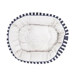 Mog and Bone Mog & Bone 4 Seasons Reversible Dog Bed - Navy Hamptons Stripe Online
