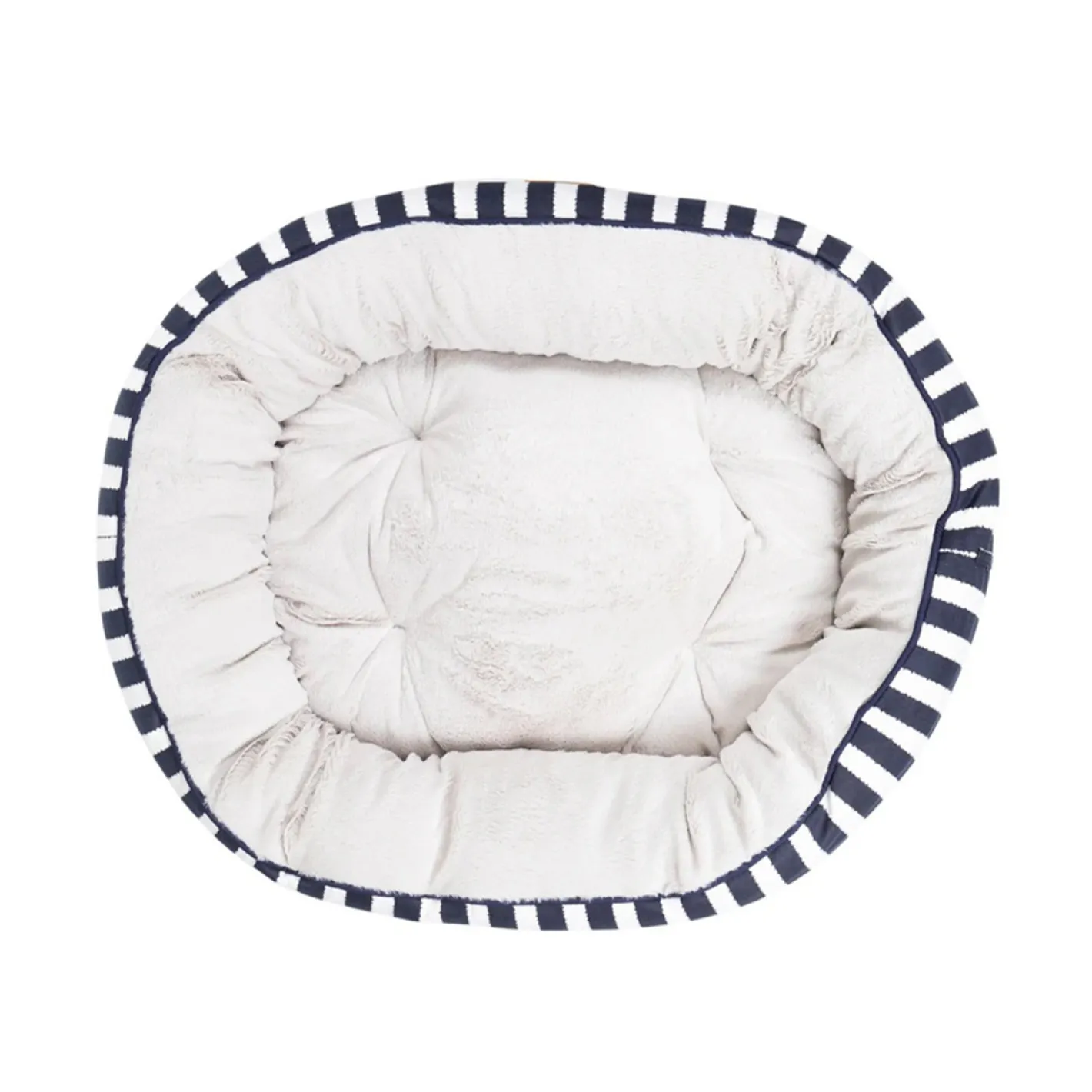 Mog and Bone Mog & Bone 4 Seasons Reversible Dog Bed - Navy Hamptons Stripe Online