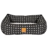 Mog and Bone Mog & Bone Bolster Dog Bed - Black Metallic Cross Hot