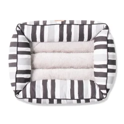 Mog and Bone Mog & Bone Bolster Dog Bed - Pebble Black Brush Stroke Sale