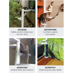 Monkee Tree - The Scalable Cat Climbing Ladder 12 Trunk Starter Pack Outlet