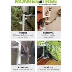 Monkee Tree - The Scalable Cat Climbing Ladder 12 Trunk Starter Pack in BLACK Outlet
