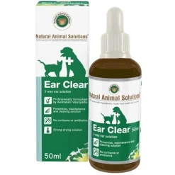 Natural Animal Solutions "Ear Clear" Ear Solution for Cats & Dogs 50ml Hot