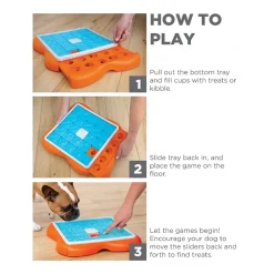 Nina Ottosson Challenge Slider Treat Dispensing Interactive Dog Game Level 2 New