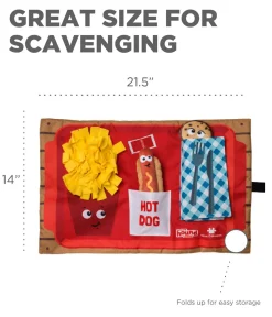 Nina Ottosson Interactive Snuffle Activity Puzzle Mat for Dogs - Fast Food Fashion