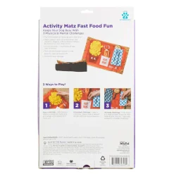 Nina Ottosson Interactive Snuffle Activity Puzzle Mat for Dogs - Fast Food Fashion