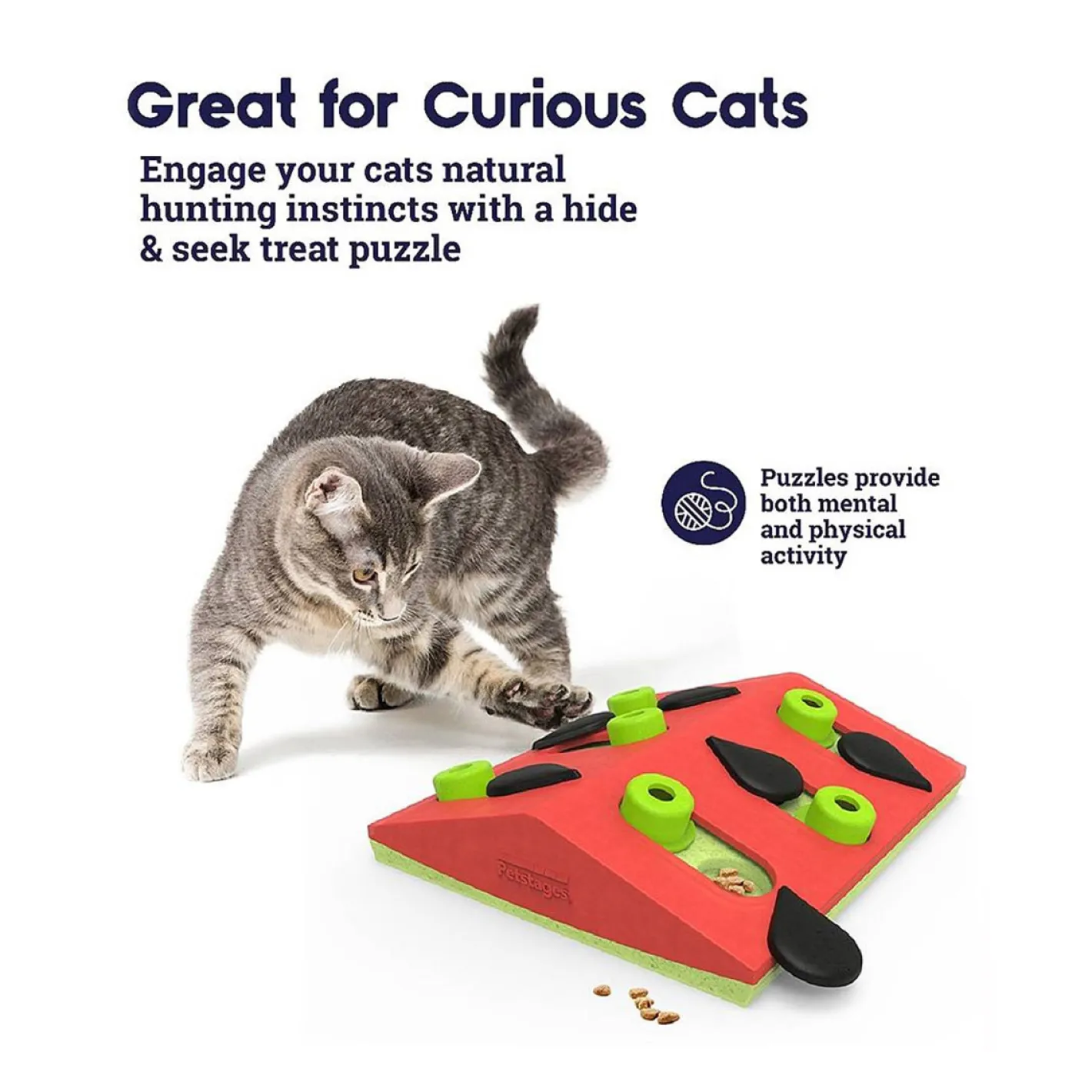 Nina Ottosson Puzzle & Play Melon Madness Treat Dispensing Cat Toy Outlet