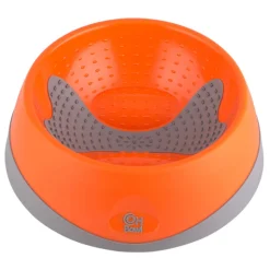 Lickimat Oh Bowl Slow Food Tongue Cleaning Dog Food Bowl - Orange Clearance